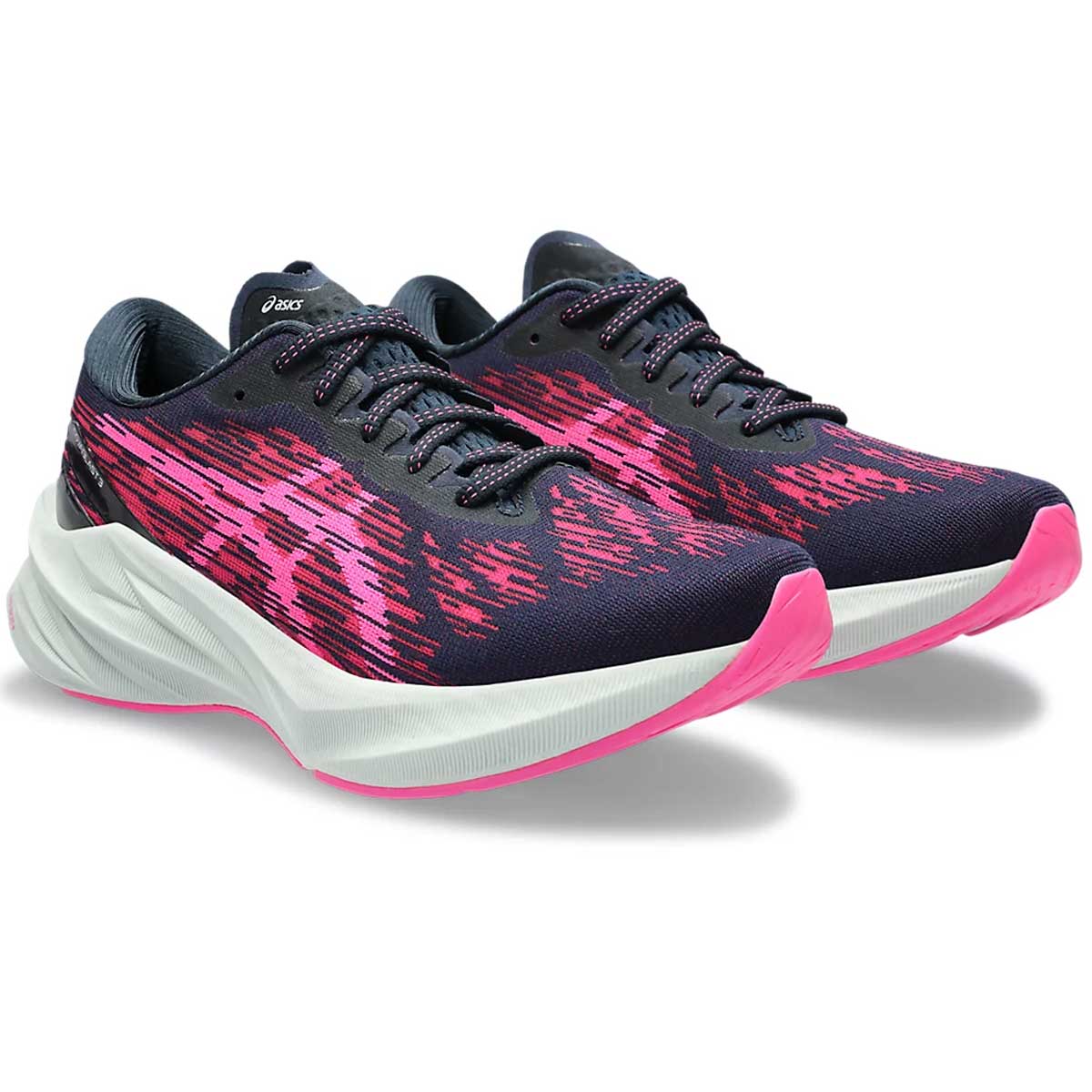 Tenis Asics Running NOVABLAST 3 Negro Rosa Mujer