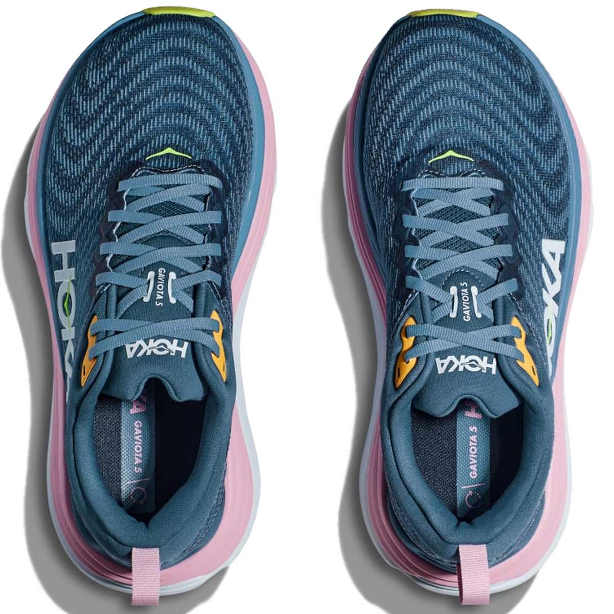 Tenis Hoka Running GAVIOTA 5 Azul Rosa Mujer