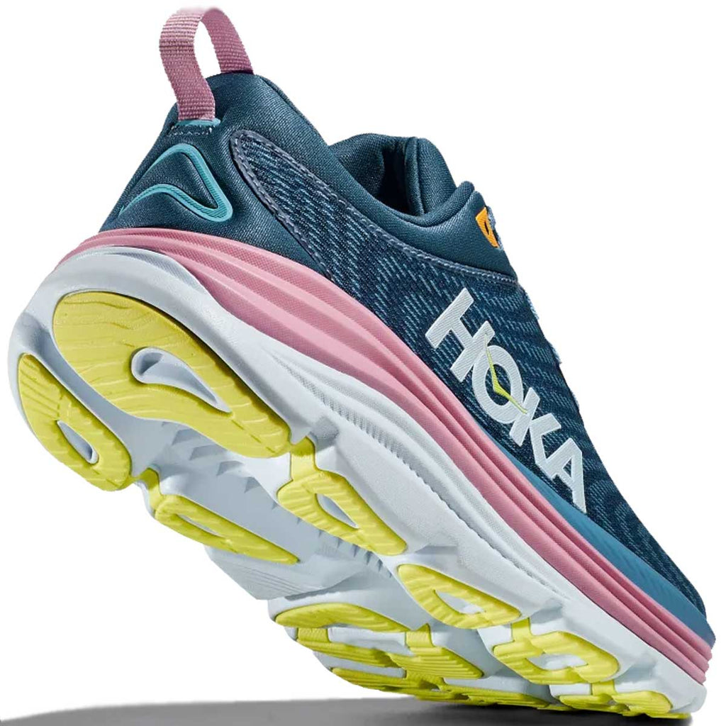 Tenis Hoka Running GAVIOTA 5 Azul Rosa Mujer