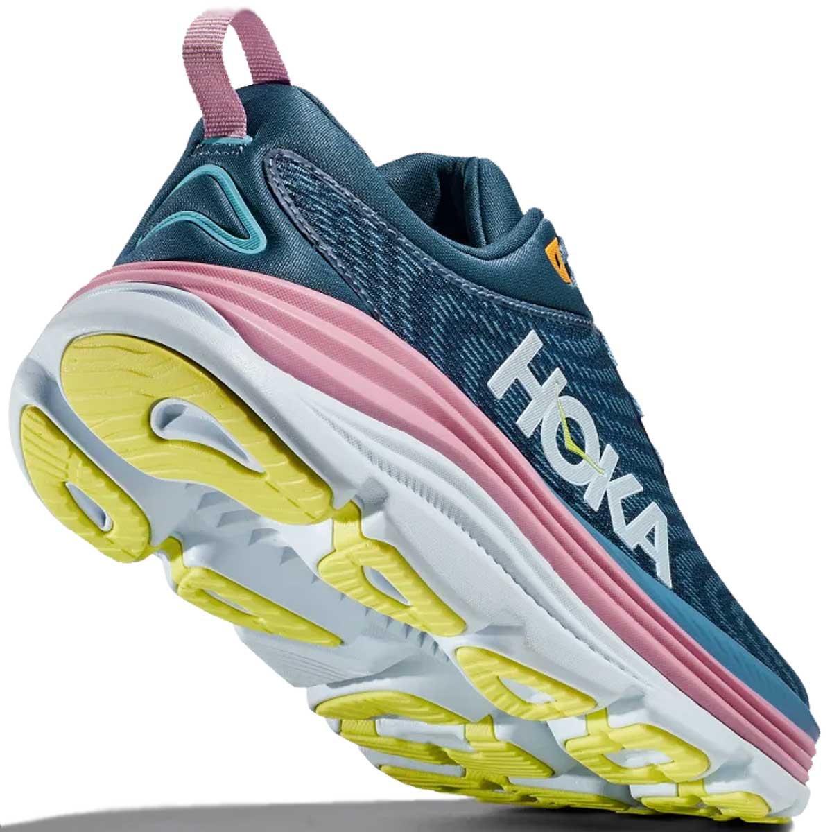 Tenis Hoka Running GAVIOTA 5 Azul Rosa Mujer
