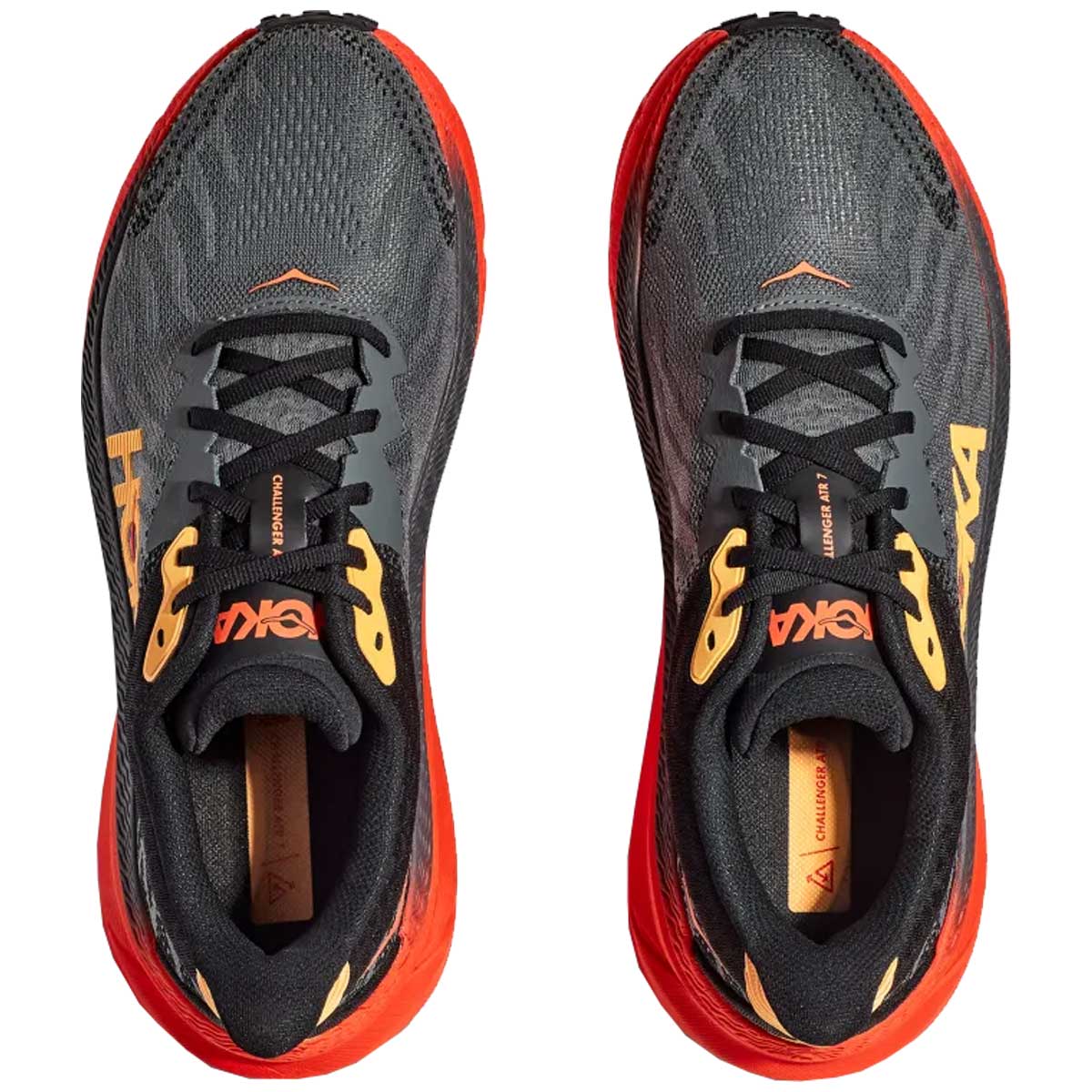 Tenis Hoka Trail CHALLENGER ATR 7 Gris Naranja Hombre